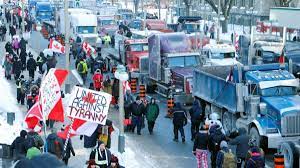 Canadian Truckers Anti-Vaccine Protest Continues, Trudeau Moves to Secret Location