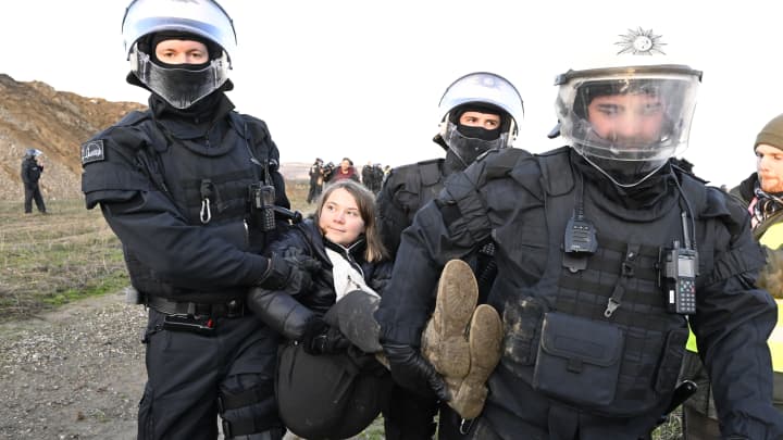 Greta Thunberg detained while protesting in Germany