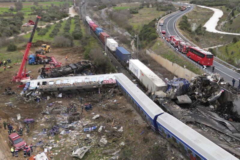 Rescuers comb wreckage of Greece’s deadliest train crash