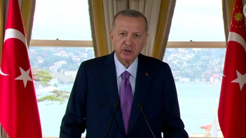 Moment Turkey President Erdogan cuts off live TV interview over ‘stomach bug’